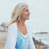 ABC woman ocean  SQ 208714436
